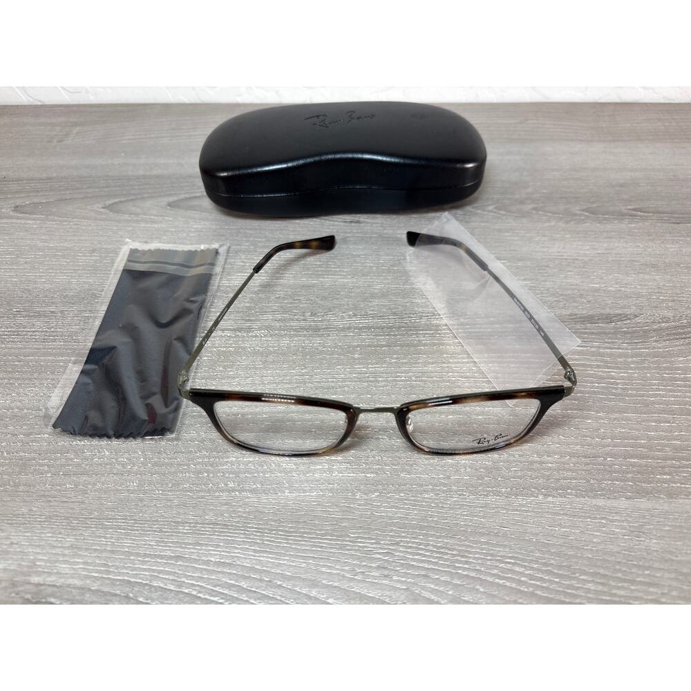 Ray-Ban RB6373M 2923 52-20 145‎ Gray Black Eyeglass Frames- NEW